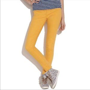 Madewell mustard skinny skinny ankle jeans